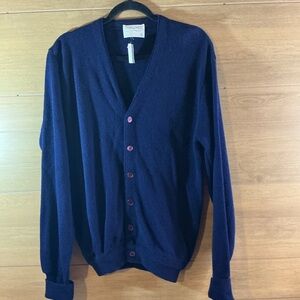 Jefflinks Lord Jeff Vintage 60’s 70’s  Men's Navy Cardigan
